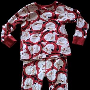 {Next} UK Kids Santa Pajama Set - Festive Red and White